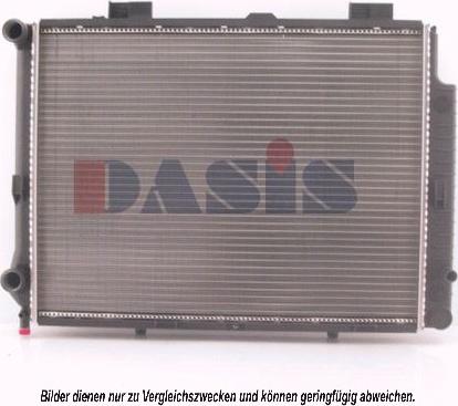 AKS Dasis 121110N - Radiator, engine cooling autospares.lv