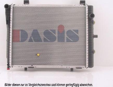 AKS Dasis 121120N - Radiator, engine cooling autospares.lv