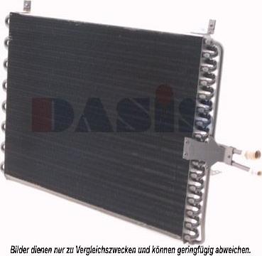 AKS Dasis 121830N - Condenser, air conditioning autospares.lv