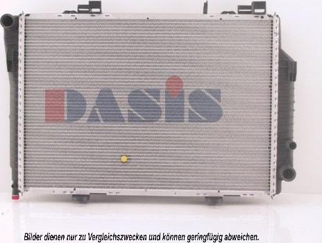 AKS Dasis 121360N - Radiator, engine cooling autospares.lv