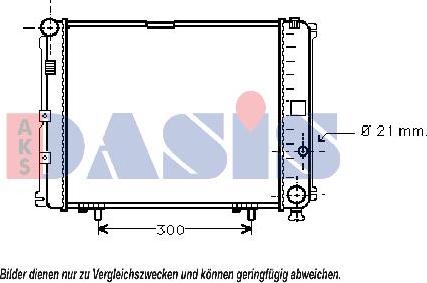 AKS Dasis 121370N - Radiator, engine cooling autospares.lv