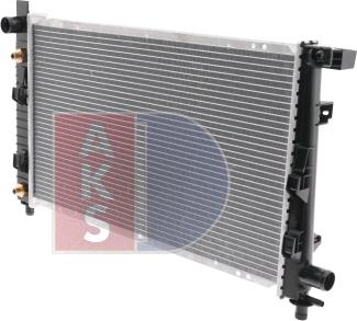 AKS Dasis 121750N - Radiator, engine cooling autospares.lv