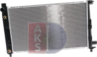 AKS Dasis 121750N - Radiator, engine cooling autospares.lv