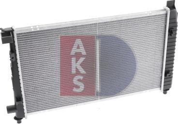 AKS Dasis 121760N - Radiator, engine cooling autospares.lv