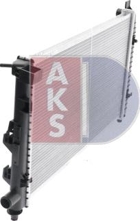 AKS Dasis 121760N - Radiator, engine cooling autospares.lv