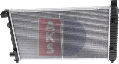 AKS Dasis 121760N - Radiator, engine cooling autospares.lv