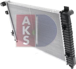 AKS Dasis 121760N - Radiator, engine cooling autospares.lv