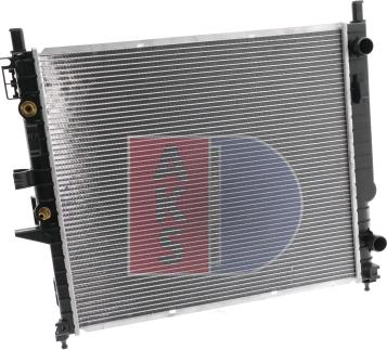 AKS Dasis 121730N - Radiator, engine cooling autospares.lv