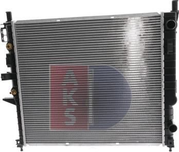 AKS Dasis 121730N - Radiator, engine cooling autospares.lv