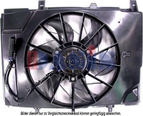 AKS Dasis 128127N - Fan, radiator autospares.lv