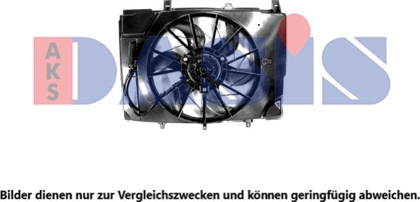 AKS Dasis 128203N - Fan, radiator autospares.lv