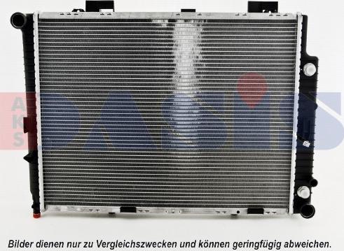 AKS Dasis 122530N - Radiator, engine cooling autospares.lv