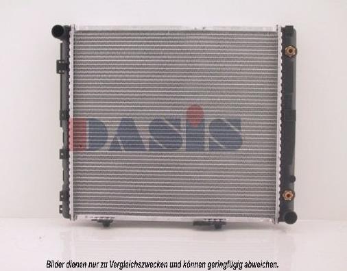 AKS Dasis 122660N - Radiator, engine cooling autospares.lv