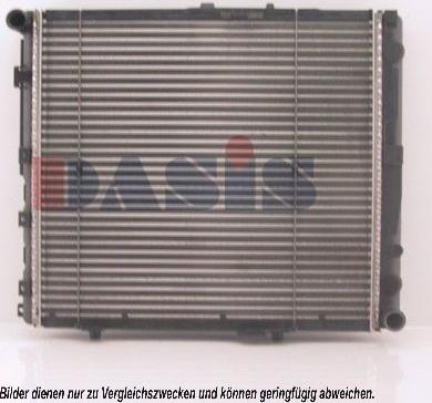 AKS Dasis 122680N - Radiator, engine cooling autospares.lv