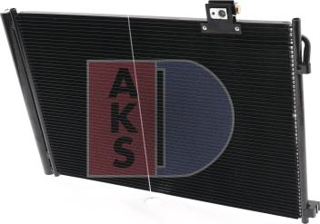 AKS Dasis 122043N - Condenser, air conditioning autospares.lv