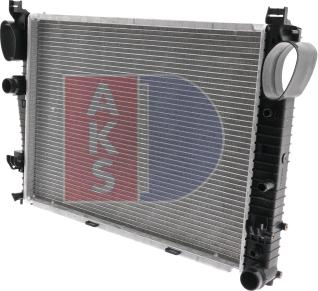 AKS Dasis 122890N - Radiator, engine cooling autospares.lv