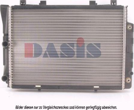 AKS Dasis 122740N - Radiator, engine cooling autospares.lv