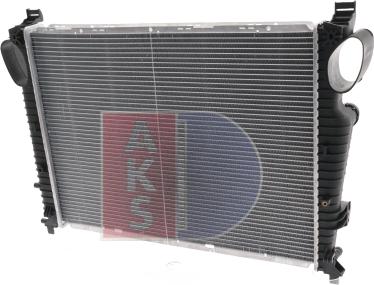 AKS Dasis 122760N - Radiator, engine cooling autospares.lv