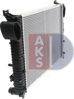 AKS Dasis 122760N - Radiator, engine cooling autospares.lv