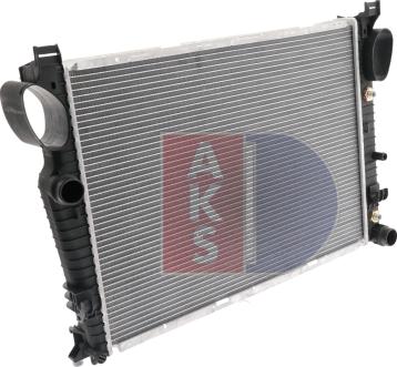 AKS Dasis 122760N - Radiator, engine cooling autospares.lv