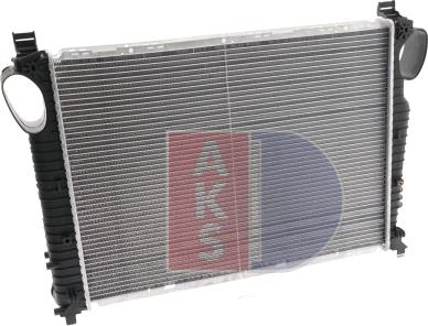 AKS Dasis 122760N - Radiator, engine cooling autospares.lv