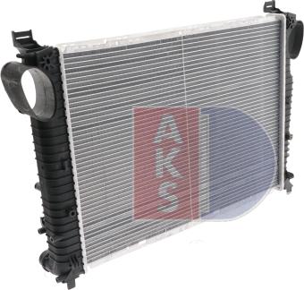 AKS Dasis 122760N - Radiator, engine cooling autospares.lv