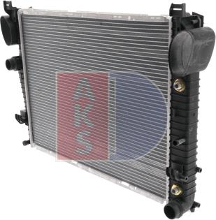 AKS Dasis 122760N - Radiator, engine cooling autospares.lv