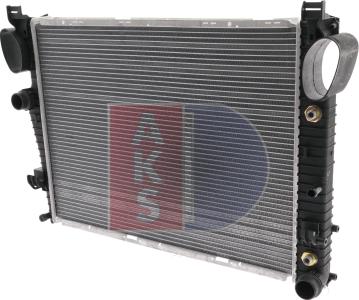 AKS Dasis 122760N - Radiator, engine cooling autospares.lv