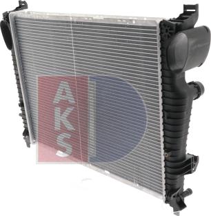 AKS Dasis 122760N - Radiator, engine cooling autospares.lv