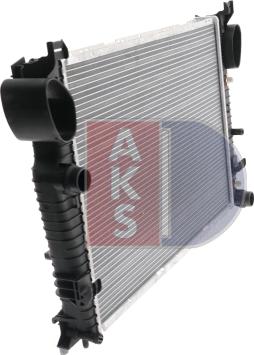 AKS Dasis 122760N - Radiator, engine cooling autospares.lv