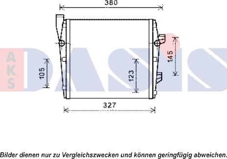 AKS Dasis 170007N - Radiator, engine cooling autospares.lv