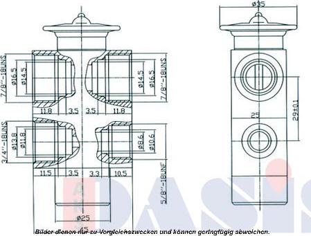 AKS Dasis 840030N - Expansion Valve, air conditioning autospares.lv