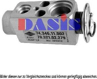 AKS Dasis 840076N - Expansion Valve, air conditioning autospares.lv