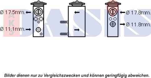 AKS Dasis 840181N - Expansion Valve, air conditioning autospares.lv