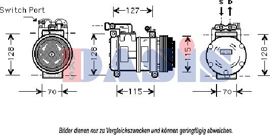 AKS Dasis 850996N - Compressor, air conditioning autospares.lv