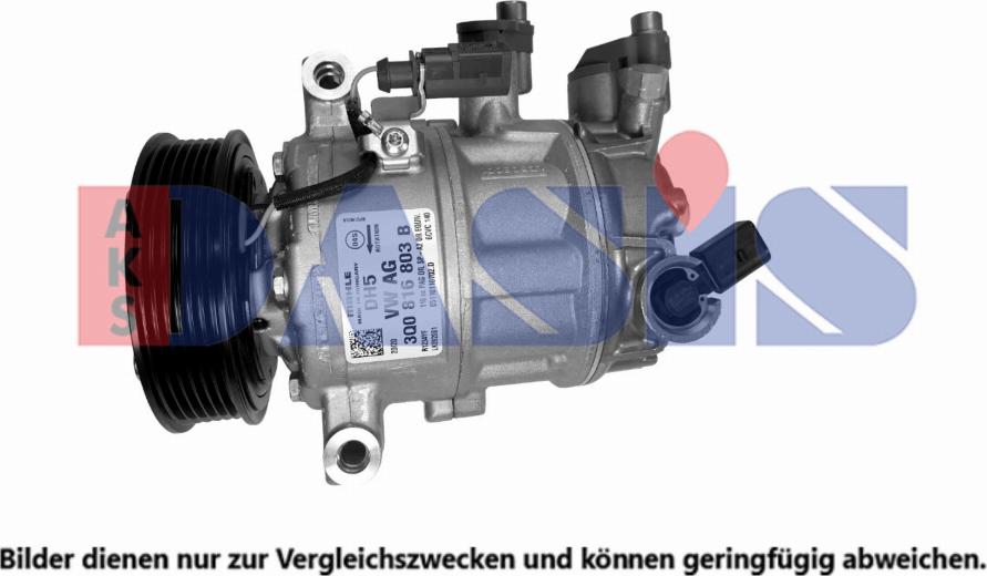 AKS Dasis 850401N - Compressor, air conditioning autospares.lv