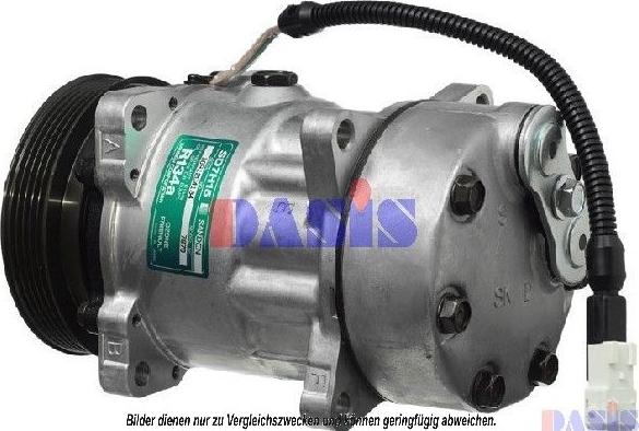 AKS Dasis 850484N - Compressor, air conditioning autospares.lv