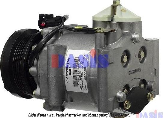 AKS Dasis 850567N - Compressor, air conditioning autospares.lv