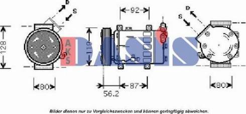 AKS Dasis 850686N - Compressor, air conditioning autospares.lv