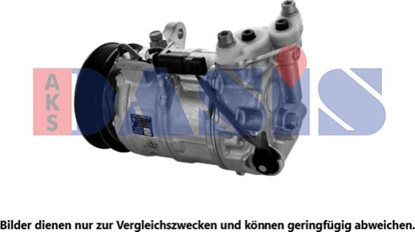 AKS Dasis 850021N - Compressor, air conditioning autospares.lv