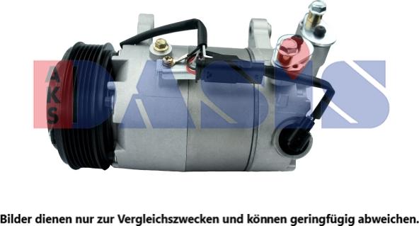 AKS Dasis 850198N - Compressor, air conditioning autospares.lv