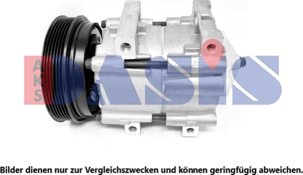 AKS Dasis 850793N - Compressor, air conditioning autospares.lv