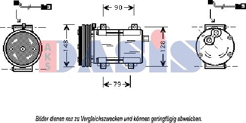 AKS Dasis 850792N - Compressor, air conditioning autospares.lv