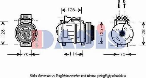 AKS Dasis 850719N - Compressor, air conditioning autospares.lv