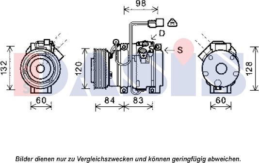 AKS Dasis 851968N - Compressor, air conditioning autospares.lv