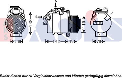 AKS Dasis 851913N - Compressor, air conditioning autospares.lv