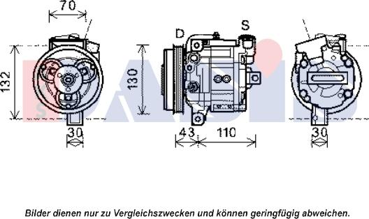 AKS Dasis 851980N - Compressor, air conditioning autospares.lv