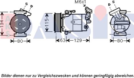 AKS Dasis 851920N - Compressor, air conditioning autospares.lv