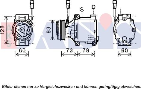 AKS Dasis 851979N - Compressor, air conditioning autospares.lv