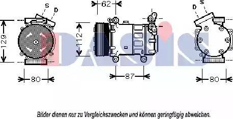 AKS Dasis 851413N - Compressor, air conditioning autospares.lv